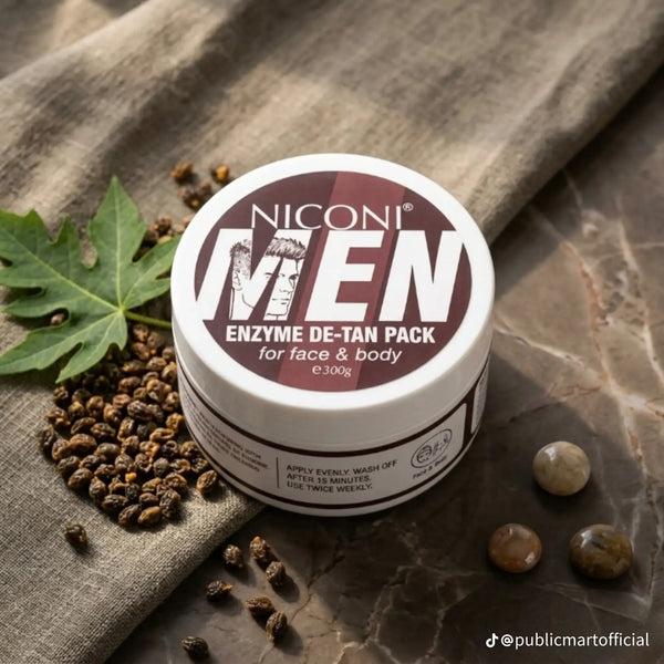 Niconi Men Enzyme De-Tan Pack For Face & Body